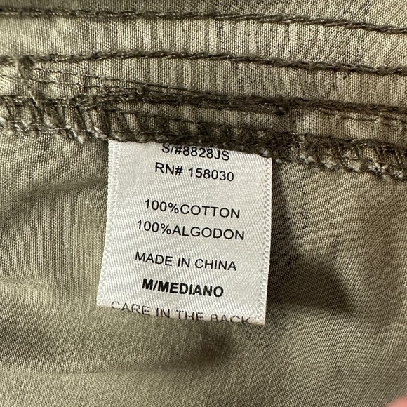 Love Tree Jacket Womens M Utility Military Style Camo Full Zip Snap Pockets - Picture 14 of 15